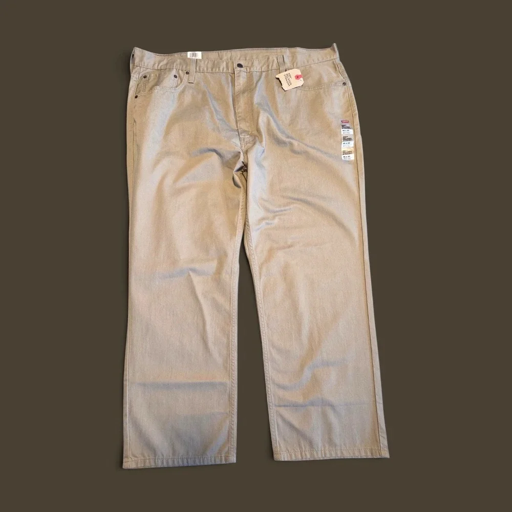 Levis 559 Relaxed Straight Khaki Pants Mens 46x30 Big and Tall NWT Beige Twill